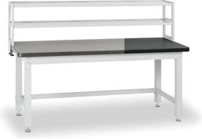 Dodatkowe półki na narzędzia do stołów G4, 2 półki, nośność 40 kg, 1800 x 300 x 450 mm