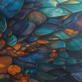 Obraz - Szklana mozaika (z zegarem) (90x30 cm)