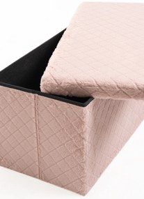 Pufa do przechowywania Dico 76 cm aksamitna