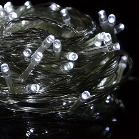 Zestaw świątecznych łańcuchów LED100 diod, zimna biel