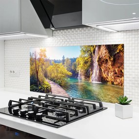 Panel Szklany Spokojna Tafla Jeziora o Zmierzchu