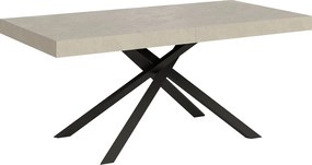 Stół rozkładany 200/304x90 cm Karida kaszmir nogi antracytowe