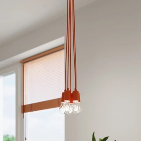 Pomarańczowa lampa wisząca ø 25 cm Rene – Nice Lamps