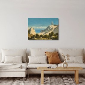 Obraz na szkle - Georg Emil Libert, View of Sommerspiret, the Cliffs of Møn, reprodukcje (70x50 cm)