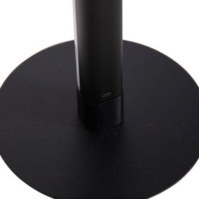 Neonowa lampa stołowa czarna w tym ściemniany RGB LED - TijsDesignerski Oswietlenie wewnetrzne