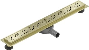 Mexen Flat 360° M12 odpływ liniowy obrotowy 50 cm, złoty szczotkowany - 1A21050-40