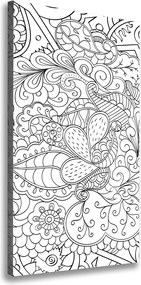 Foto obraz na płótnie pionowy Tło Zentangle