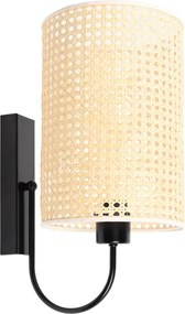 Kinkiet z rattanowym abażurem Asmara