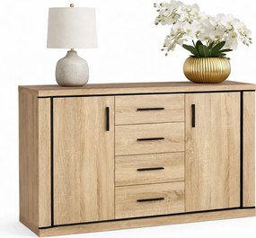 Komoda W Dekorze Dąb Sonoma R4-B87