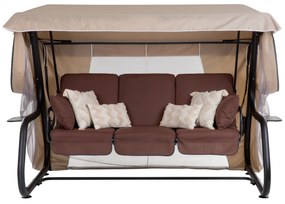 Huśtawka ogrodowa z moskitierą Venezia Lux Black Edition H047-04PB PATIO