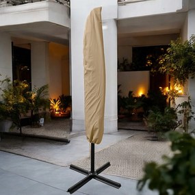 Składany parasol ogrodowy Floriva YN7011-LB, jasny brąz