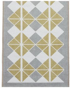 Żółto-szary chodnik odpowiedni do prania 61x170 cm Victoria Yellow – Think Rugs