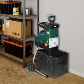Rozdrabniacz do gałęzi DIOX+2x worek 60l, 3100W czarny/zielony Gardebruk