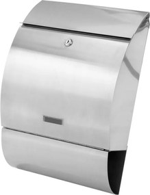 Skrzynka na listy ze stali nierdzewnej 33 x 48 x 17 cm