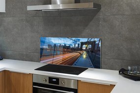 Panel Szklany Nowoczesne Miasto nad Rzeką