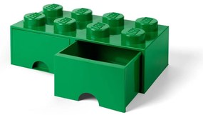 Zielony pojemnik z 2 szufladami LEGO®