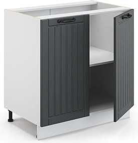 Szafka pod zlew antracytowy domek wiejski 80x60x82 fame-line