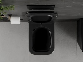Mexen Madox miska wc Rimless z deską wolnoopadającą slim, duroplast, czarna mat - 30154070