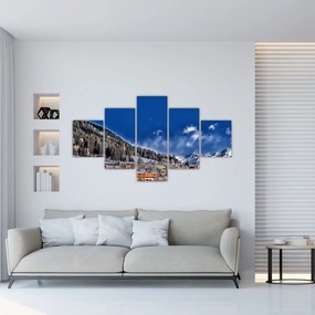 Obraz - Górskie miasteczko (125x70 cm)