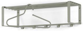 Zielonoszary metalowy wieszak ścienny z półką Rex – Spinder Design