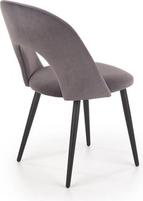 Krzesło tapicerowane z niskim oparciem K384 Halmar