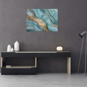 Obraz - Turkusowy marmur (70x50 cm)