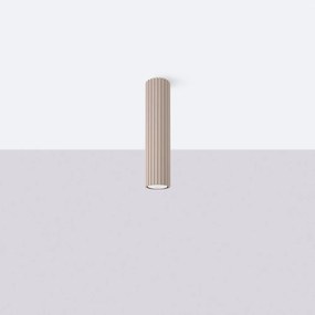 Szarobrązowa metalowa lampa punktowa Gleam – Sollux