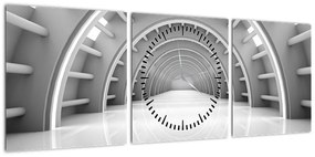Obraz - przepustka 3D (z zegarem) (90x30 cm)