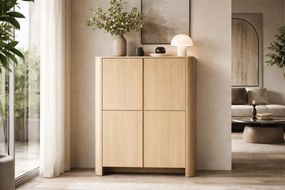 Komoda wysoka Sorrenti 103 cm - dąb vicenza