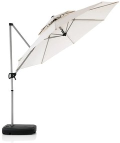 Biały parasol ogrodowy ø 350 cm Numana – Tomasucci