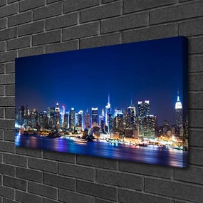 Obraz canvas na ścianę Wieczorne Światła Miasta