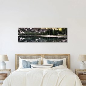 Obraz jeziora w górach (170x50 cm)