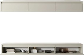 Kaszmirowa szafka RTV Silk szer. 200 cm, wisząca