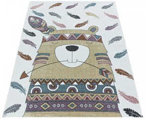 Dywan dziecięcy Funny indianin multikolorowy 140 cm x 200 cm