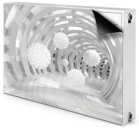 Mata magnesowa na kaloryfer Abstrakcja 3d tunel