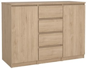 Komoda w dekorze dębu w naturalnym kolorze 121x91x50 cm Naia – Tvilum
