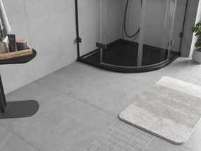Mexen Flow brodzik półokrągły slim 100 x 100 cm, czarny mat - 46Q701010