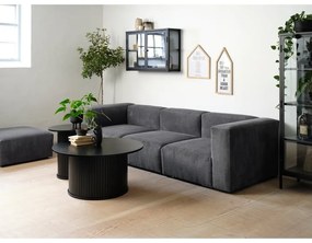 Czarny okrągły stolik ø 90 cm Nola – Unique Furniture