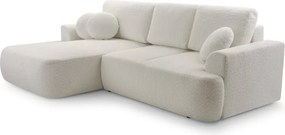 Narożnik VELO wolnostojący układ L strona Lewa z funkcją spania w tkaninie Coral 65