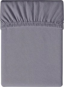 PrzytulneMieszkanie.pl Jersey prześcieradło niebieskoszare 90 x 200 cm