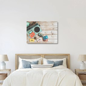 Obraz na szkle - Radio retro (70x50 cm)