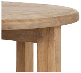 Okrągły stolik z litego drewna mindi ø 40 cm Dala – Ixia