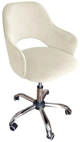 Fotel IZMA VELVET ecru ATOS