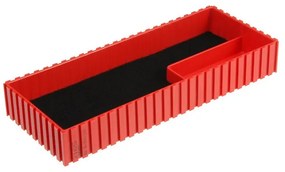 Pudełko plastikowe na mikrometr 35-250x100 mm, czerwone