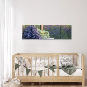 Obraz - Pęczki lawendy (170x50 cm)