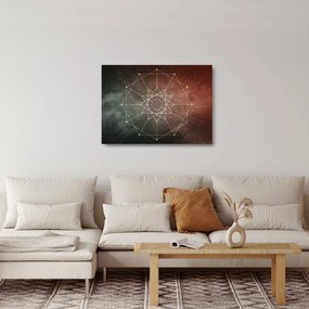 Obraz na szkle - Kosmiczny Dodekagram (70x50 cm)