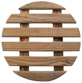 Drewniany kwietnik na kółkach ø 29 cm (wysokość 8 cm) Indoor – Esschert Design