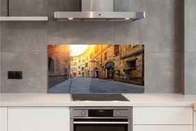 Panel szklany do Kuchni Malownicza Włoska Uliczka
