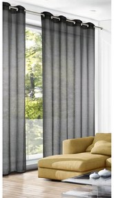 Antracytowa zasłona 140x245 cm Struktura Uni – Sehlbach