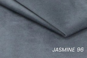 Narożnik z funkcją spania Laksaro prawostronny - szary welur Jasmine 96